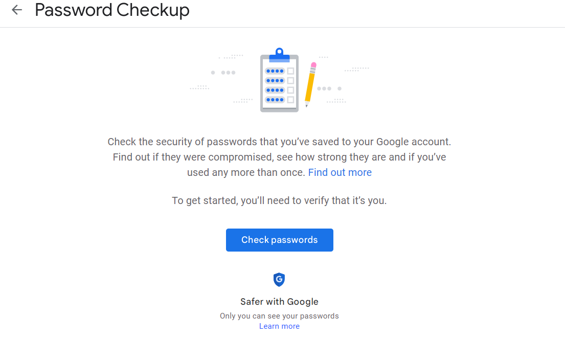 password check